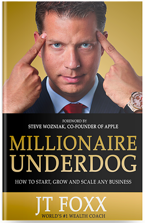 Millionaire underdog book by JT Foxx