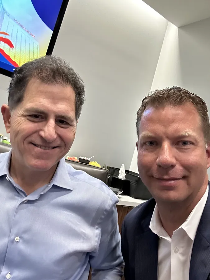 JT Foxx with Michael Dell
